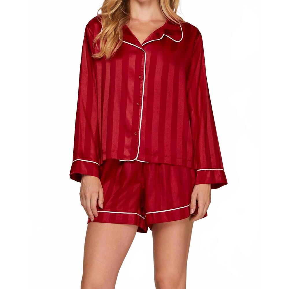 NEW SHE + SKY slumber sleep set in scarlet